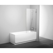 Шторка для ванни Ravak BVS1-80 Хром TRANSPARENT (7U840A00Z1)