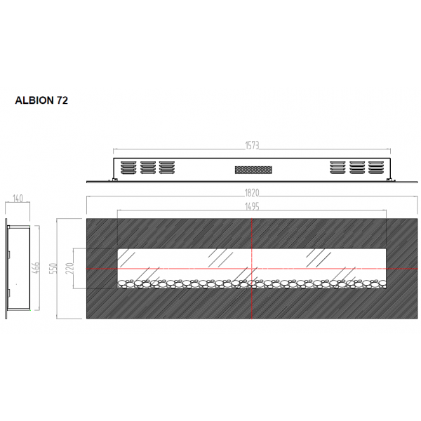 Електрокамін Aflamo Albion 72