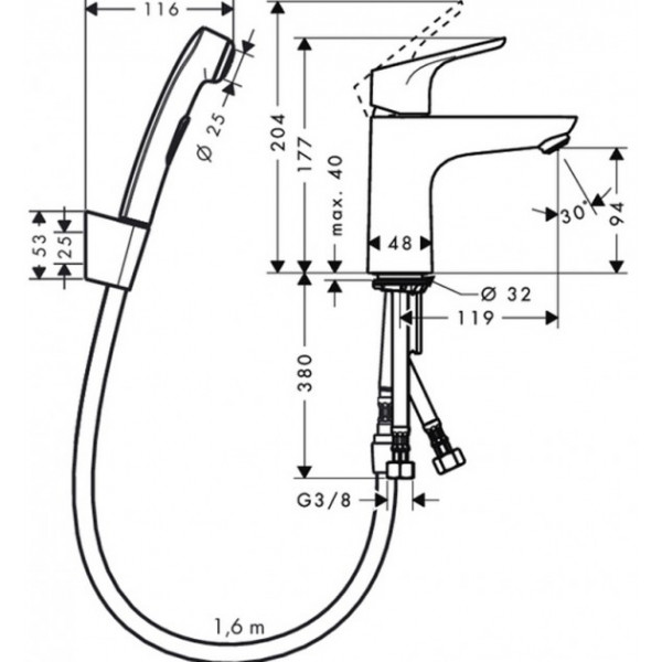 Душовий набір Hansgrohe Focus 31927000