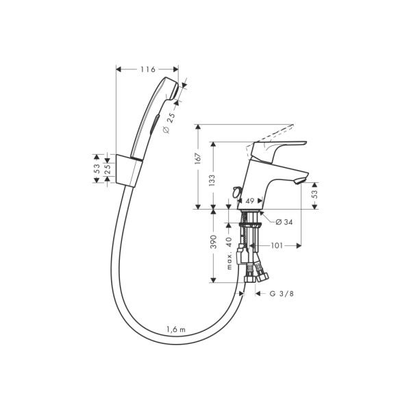 Душовий набір Hansgrohe Focus E2 31926000