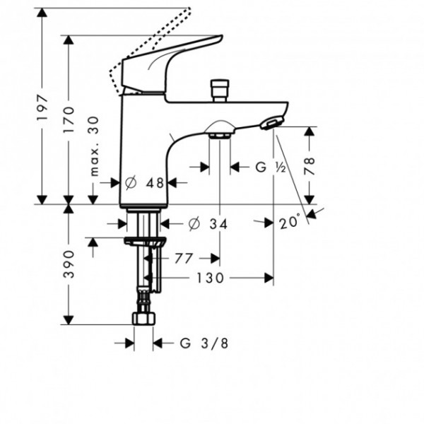 Змішувач для ванни Hansgrohe Focus E2 31930000