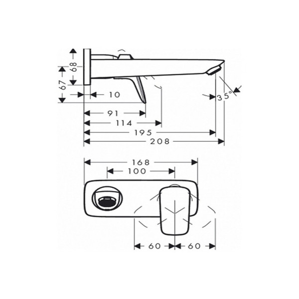 Змішувач для умивальника Hansgrohe Logis 71220000