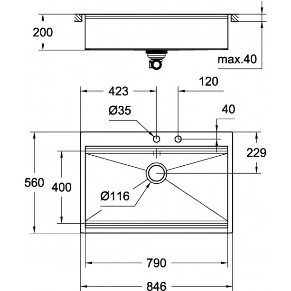 Кухонна мийка Grohe Sink 31584SD0 K800