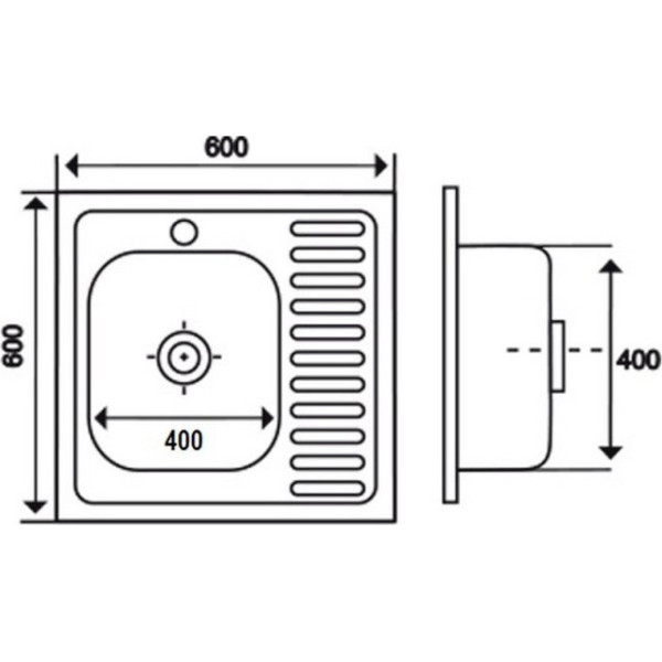 Кухонна мийка Imperial 6060-L Decor (IMP6060LDEC)
