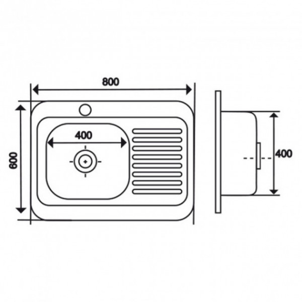 Кухонна мийка Imperial 6080-L Decor (IMP6080LDEC)