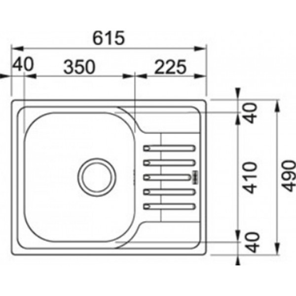 Кухонна мийка Franke Polar PXL 611-60 (101.0444.100)