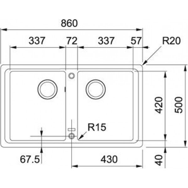 Кухонна мийка Franke Basis BFG 620 (114.0363.940)