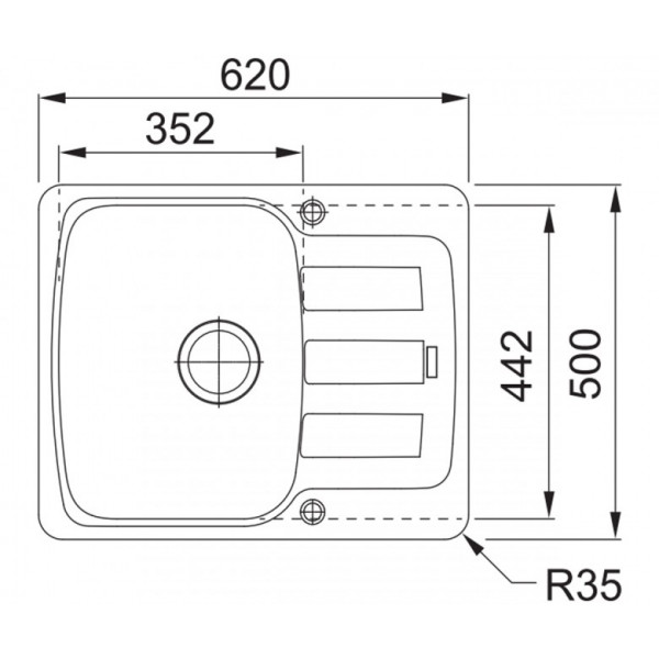 Кухонна мийка Franke Antea AZG 611-62 (114.0499.155)
