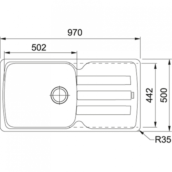 Кухонна мийка Franke Antea AZG 611-97 XL (114.0499.139)