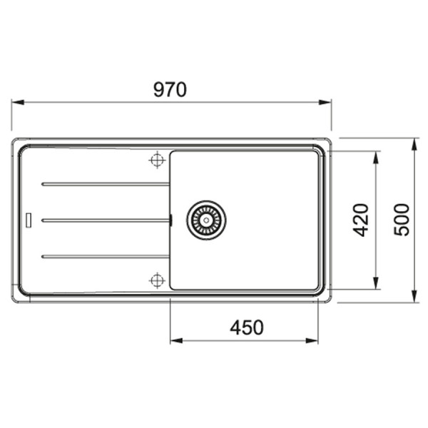 Кухонна мийка Franke BASIS BFG 611-97 (114.0363.932)