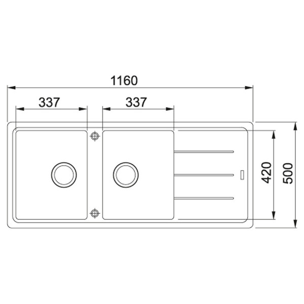 Кухонна мийка Franke Basis BFG 621 (114.0367.619)