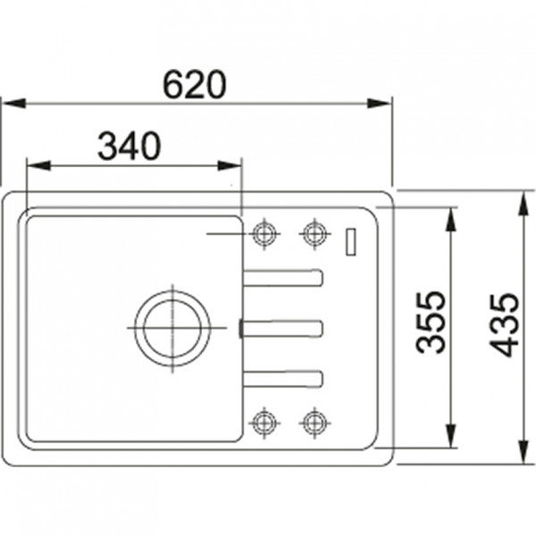 Кухонна мийка Franke BASIS BSG 611-62 (114.0375.043)