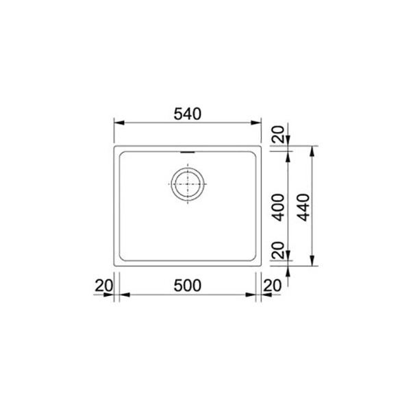 Кухонна мийка Franke Kubus KBG 110-50 (125.0502.861)