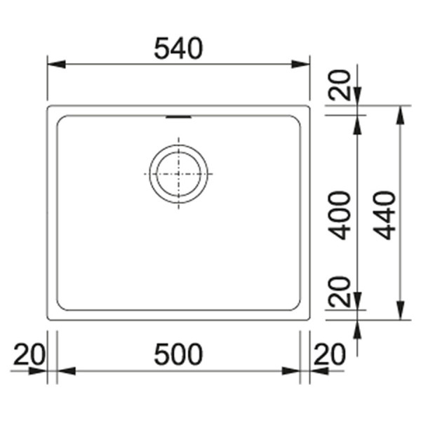 Кухонна мийка Franke Kubus KBG 110-50 (125.0575.040)