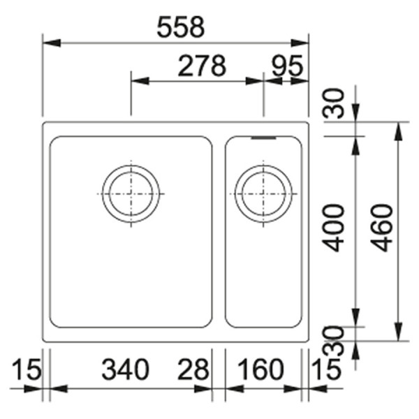 Кухонна мийка Franke Kubus KBG 160 (125.0072.749)