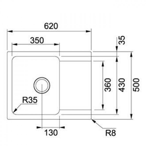 Кухонна мийка Franke Orion Tectonite OID 611-62 (114.0498.008)