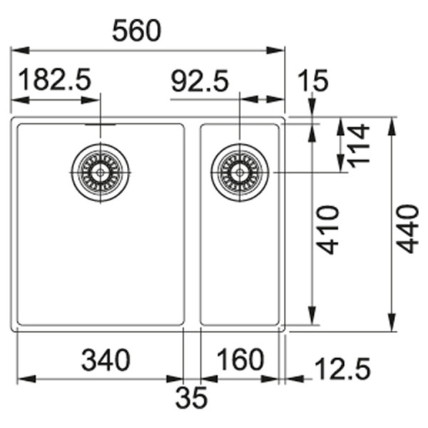 Кухонна мийка Franke Sirius SID 160 (125.0395.609)