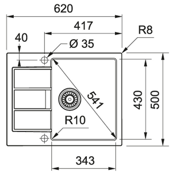 Кухонна мийка Franke Sirius SID 611-62 (114.0497.935)