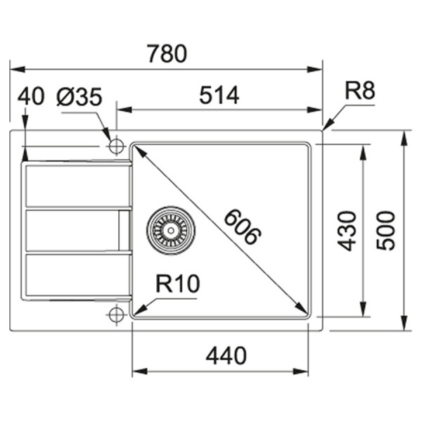 Кухонна мийка Franke Sirius SID 611-78 XL (114.0497.955)