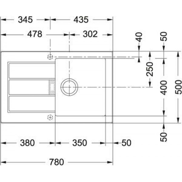 Кухонна мийка Franke Sirius Tectonite SID 611-78 (114.0498.004)