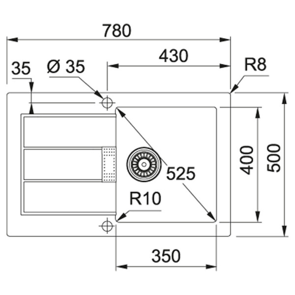 Кухонна мийка Franke Sirius Tectonite SID 611-78 (114.0498.003)