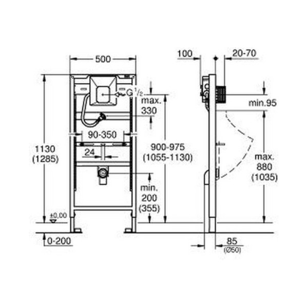 Інсталяція Grohe Rapid SL 38786001