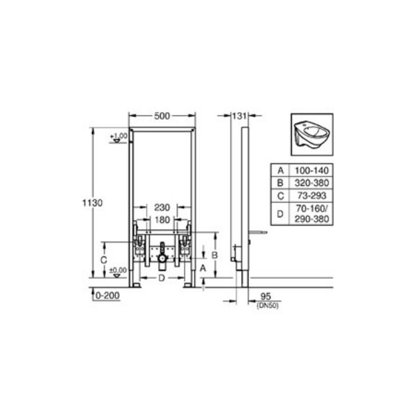 Інсталяція Grohe Rapid SL 38553001