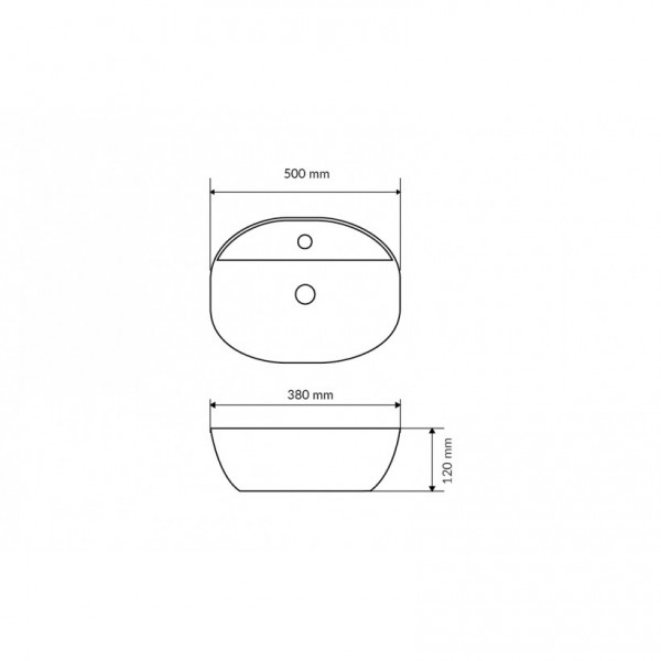 Раковина для ванної Excellent RONITY 50S 2901.500WH (CEAC.2901.500WH)