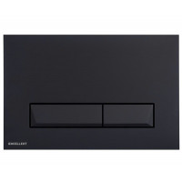 Кнопка для смыва Excellent Platto black (INEX.PL230.150.SOFT.BL)