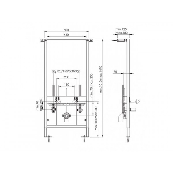 Інсталяція Koller Pool Alcora ST900 (Bidet Alcora ST900)