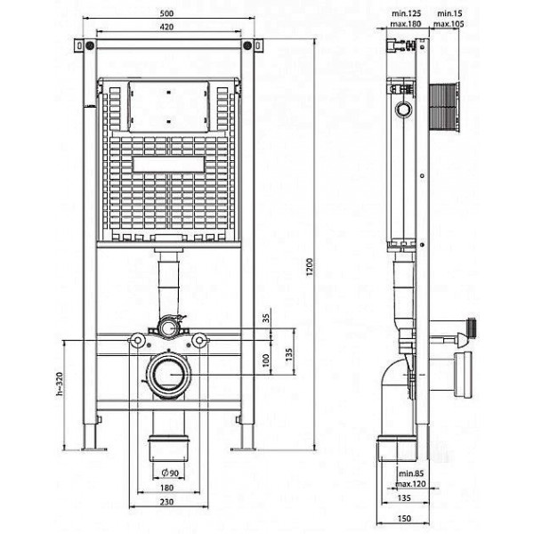 Інсталяція Koller Pool Alcora ST1200 (WC Alcora ST1200)
