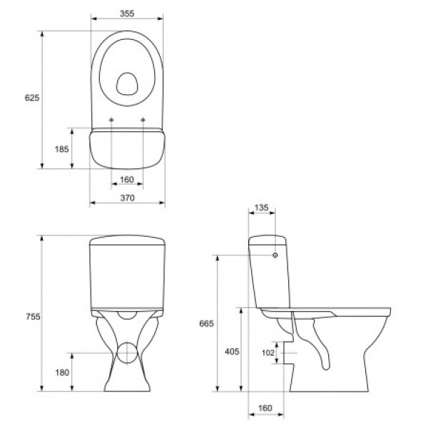 Унітаз Cersanit Merida 30 MR011