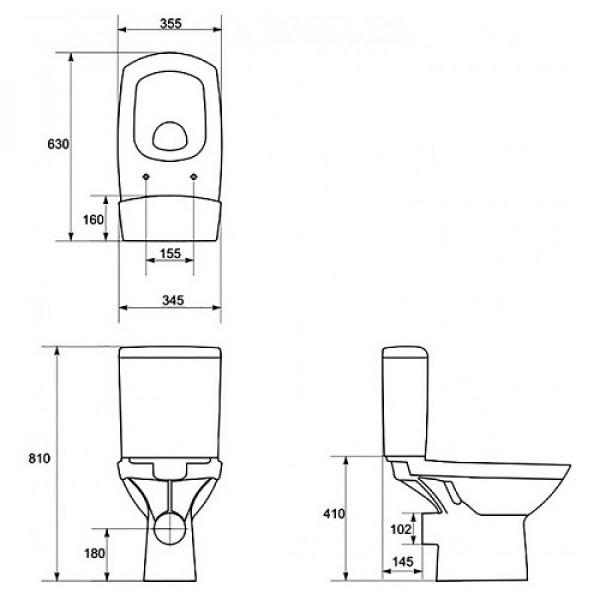 Унітаз Cersanit Carina CleanOn 011 637