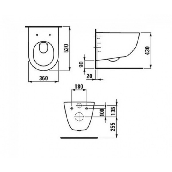Унітаз Laufen PRO Rimless H8209660000001