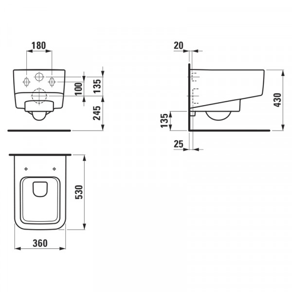 Унітаз Laufen PRO S Rimless H8209620000001