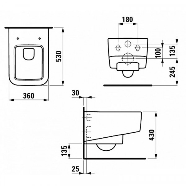 Унітаз Laufen PRO S Rimless H8209610000001