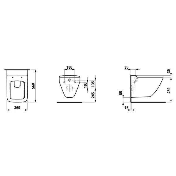 Унітаз Laufen PALACE H8207060000001