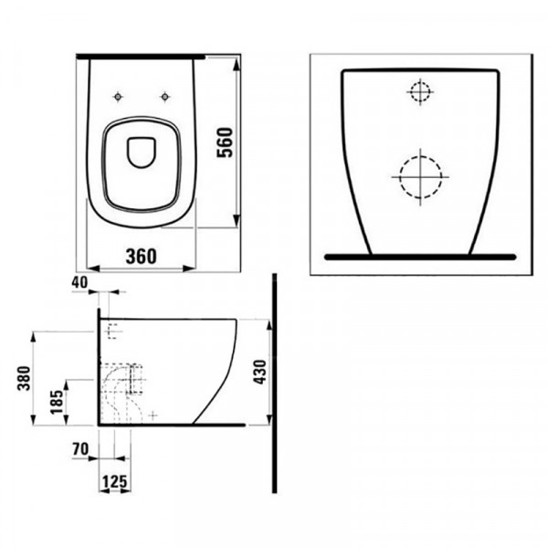 Унітаз Laufen PALOMBA H8238060000001