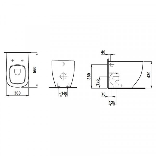 Унітаз Laufen PALOMBA H8238064000001
