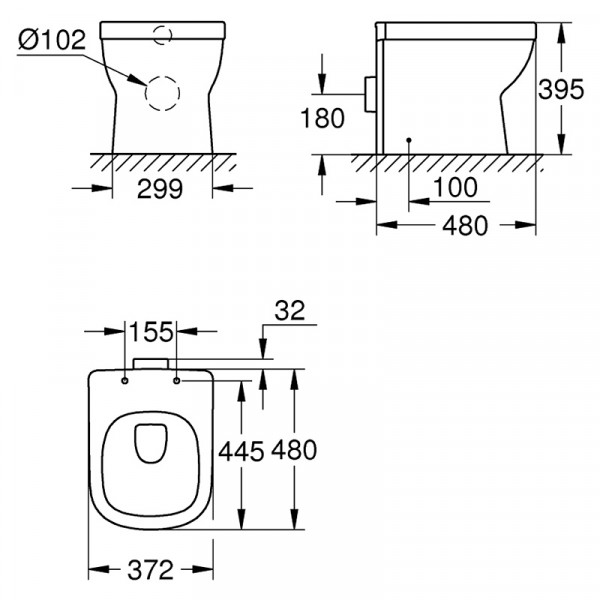 Унітаз Grohe Euro 39329000