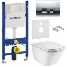 Інсталяція Geberit Duofix Delta 458.126.00.1+Унітаз ROCA 34H996000+Кнопка для змиву Geberit Delta 50 115.135.21