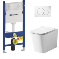 Інсталяція Geberit Duofix 458.126.00.1+ Jaquar Aria ARS-WHT-39955 + Кнопка для змиву GEBERIT Sigma115.770.11.5