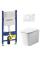 Інсталяція Geberit Duofix 458.126.00.1+ Jaquar Aria ARS-WHT-39955 + Кнопка для змиву GEBERIT Sigma115.770.11.5