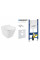 Інсталяція Geberit Duofix 458.126.00.1+ Jaquar Aria ARS-WHT-39955 + Кнопка для змиву GEBERIT Sigma115.770.11.5