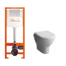 Інсталяція Q-tap Nest M425-M11SAT Satin+ Унітаз Koller Pool Zentrum 5785N003-6135 із сидінням стандарт
