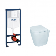 Інсталяція Grohe Rapid SL 38722001 Інсталяційний комплект 3 в 1 (з кнопкою 38505SH0)+Унітаз Jaquar Opal
