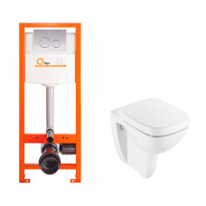 Інсталяція Q-tap Nest M425-M11CRM Chrome+Унітаз Roca Debba A34H99L000