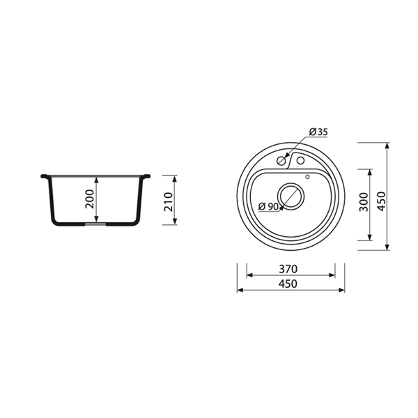 Кухонна мийка Marmorin VASK 260803