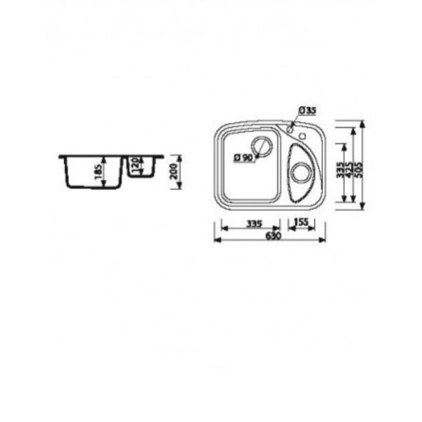 Кухонна мийка Marmorin FORST310507