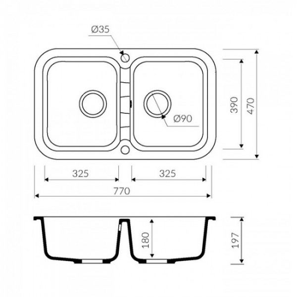 Кухонна мийка Marmorin IGNIS435203